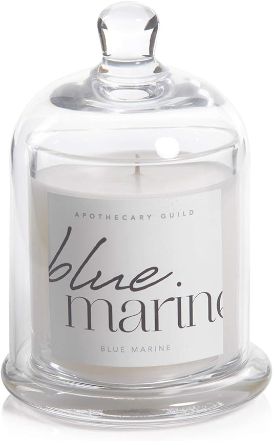Blue Marine Apothecary Guild 10 Ounce Scented Jar Candle with Dome