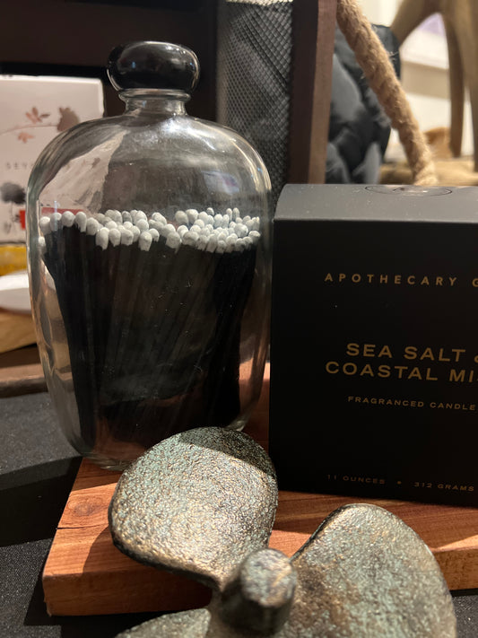 Black 4" Matches in a Bottle