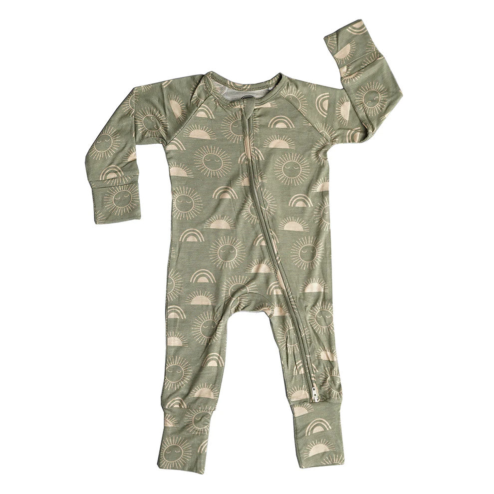 Bamboo Pajamas- 12-18 month Celestial Sun Convertible Romper