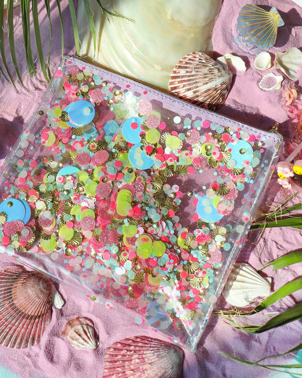 Shell-Ebrate Confetti Everything Pouch