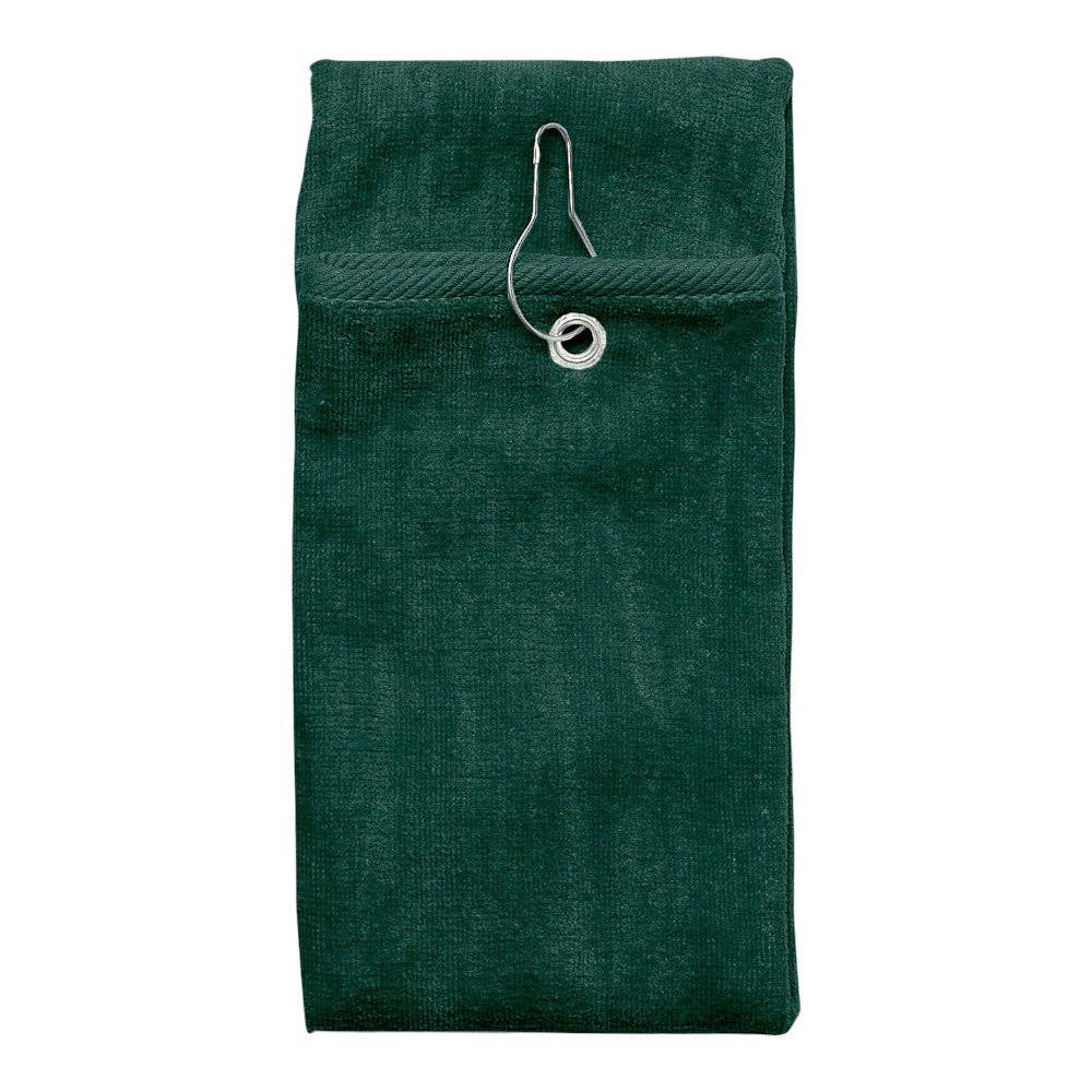 Cobra T-800G Tri-Fold Towel with Antique Brass Grommet & Hook