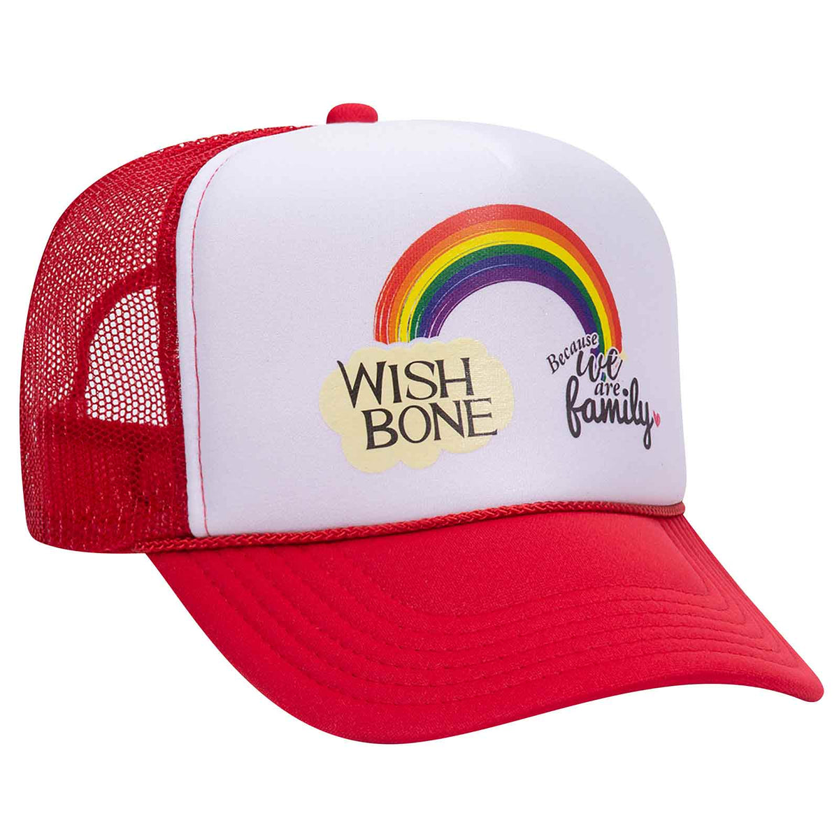 Otto 39-169 5 Panel High Crown Mesh Back Foam Trucker Hat, Polyester Foam Cap