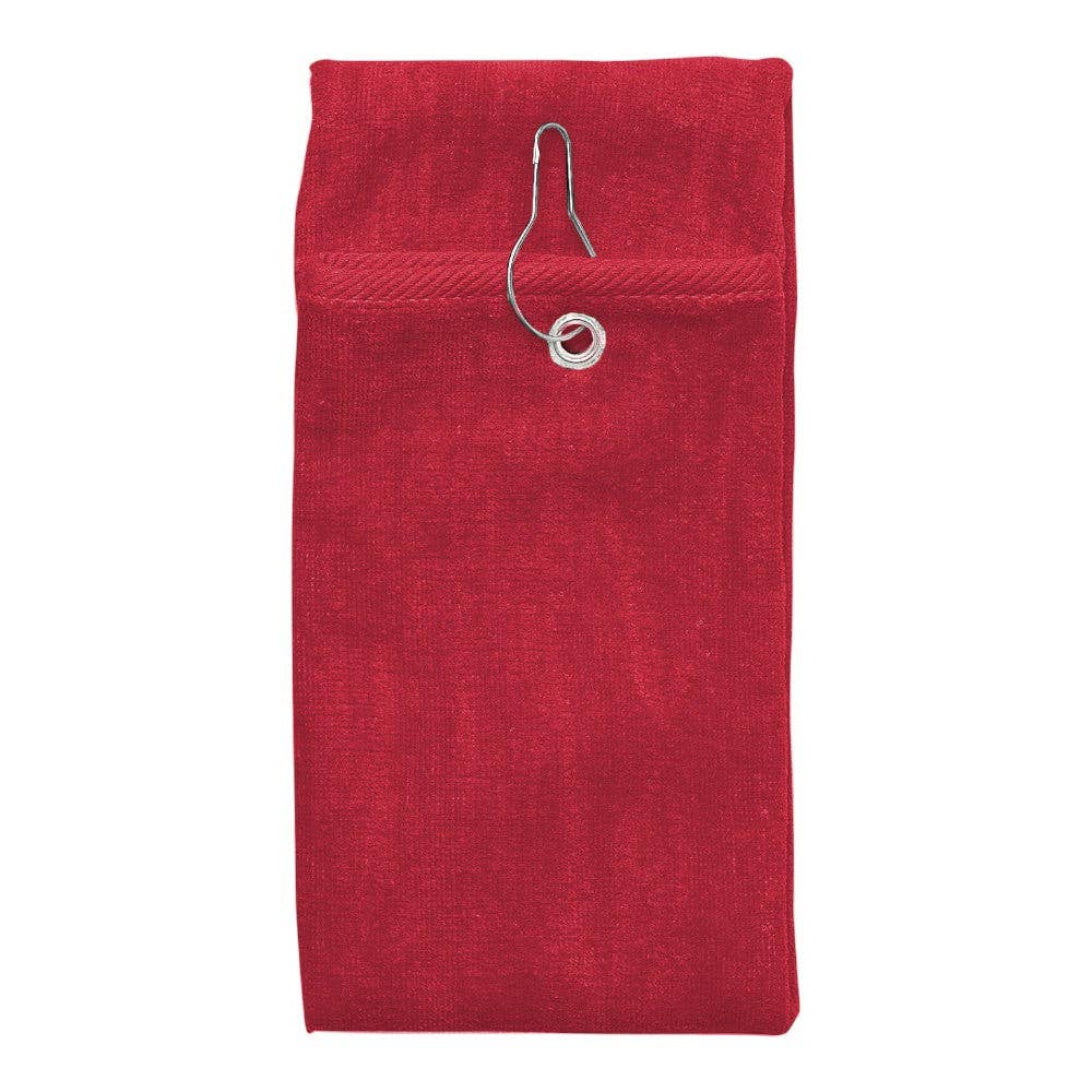 Cobra T-800G Tri-Fold Towel with Antique Brass Grommet & Hook