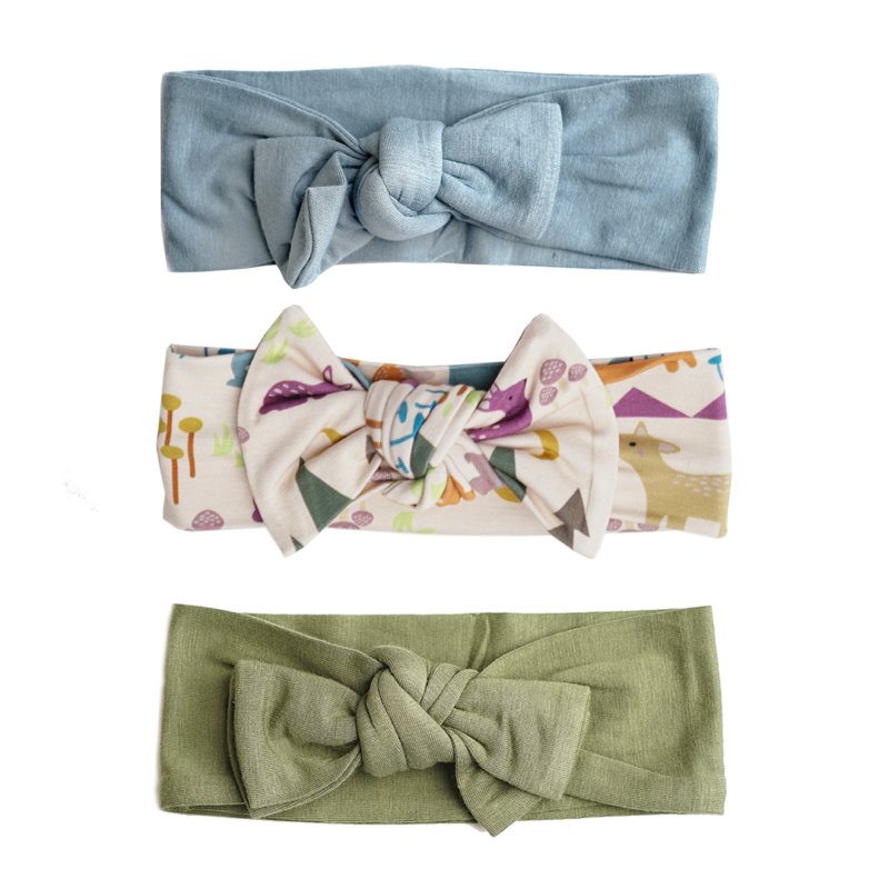 Three Piece Forest Friends Headband Gift Set