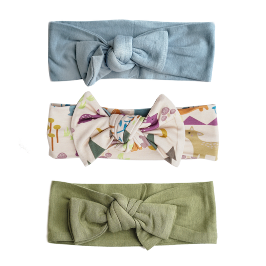 Three Piece Forest Friends Headband Gift Set