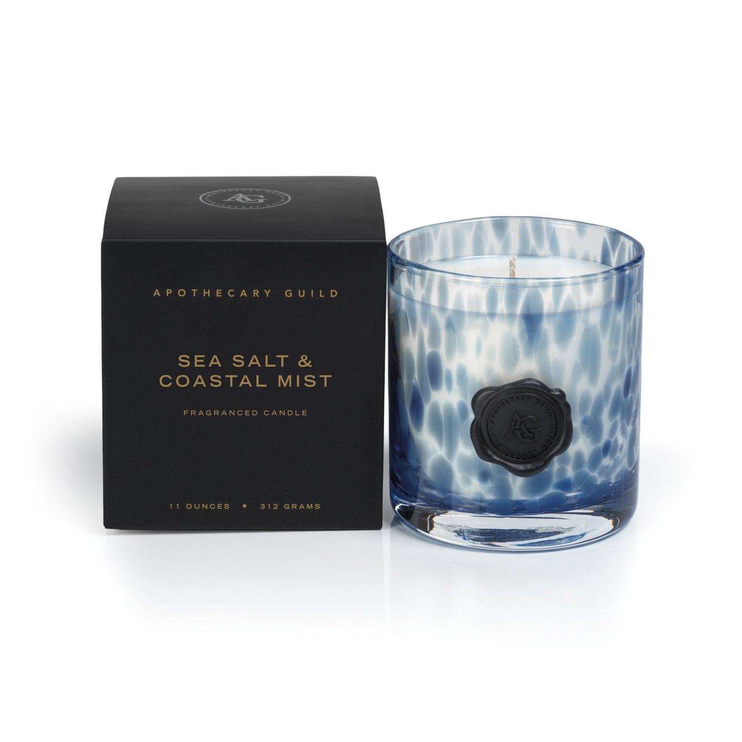 Sea Salt & Coastal Mist - Opal Glass Candle Jar in Gift Box