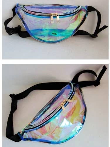 HOLOGRAPHIC SEE-THROUGH FANNY PACK