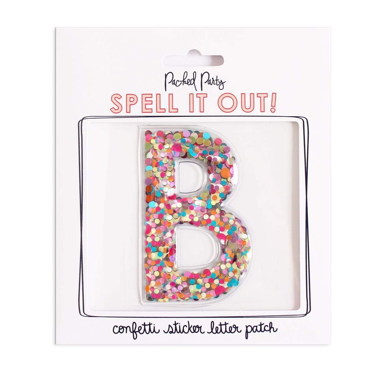 Confetti Sticker Letters