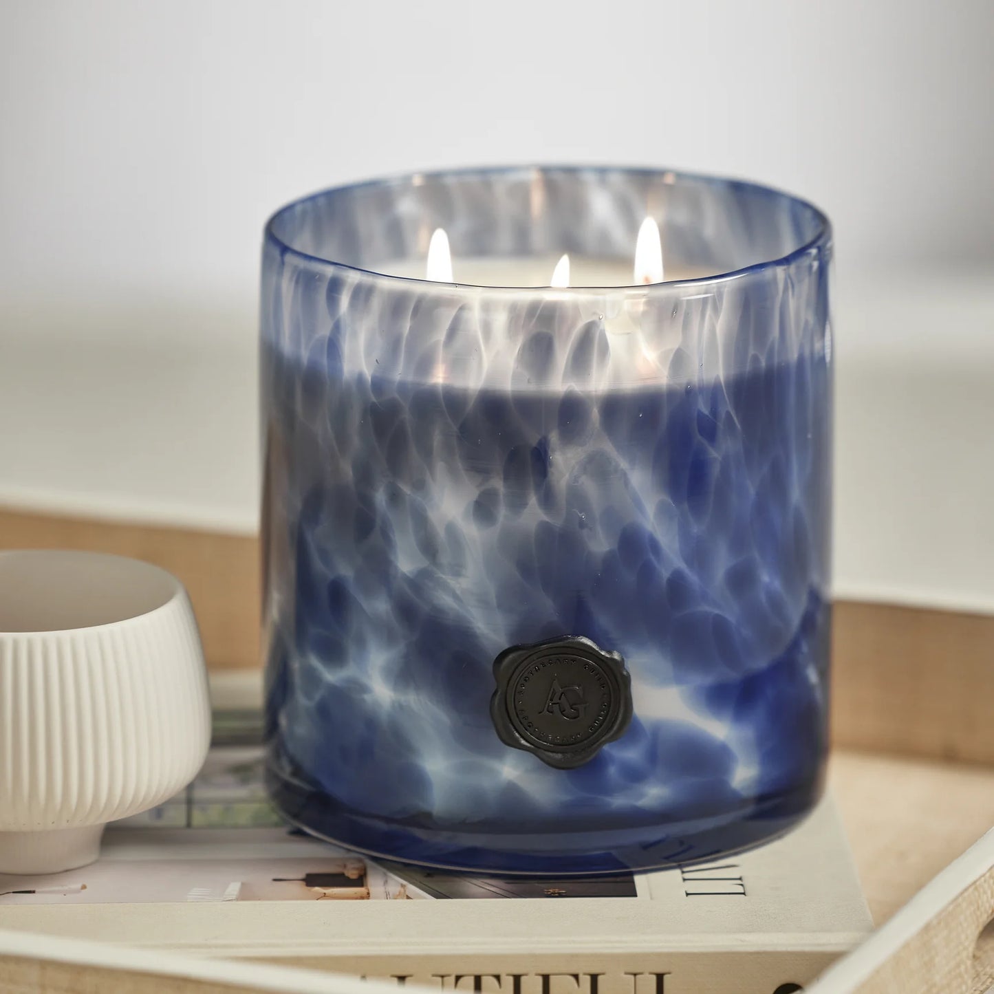 Sea Salt & Coastal Mist - Glass Three-Wick Candle Jar