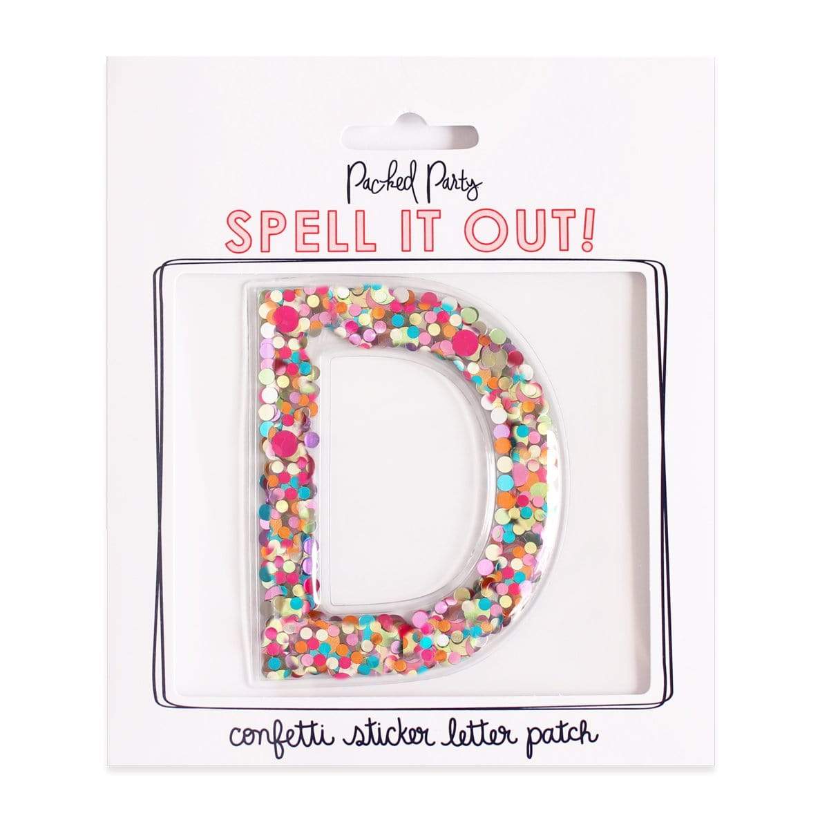 Confetti Sticker Letters