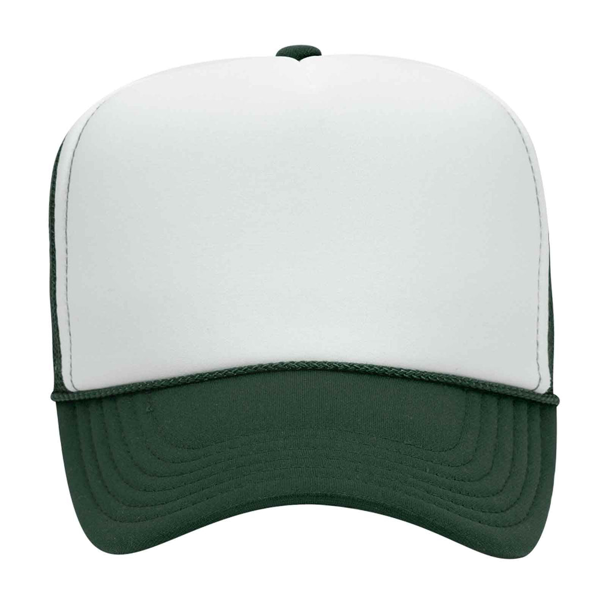 Otto 39-169 5 Panel High Crown Mesh Back Foam Trucker Hat, Polyester Foam Cap