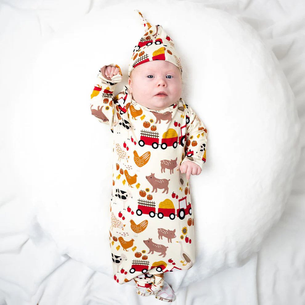 Bamboo Gown & Cap Newborn Gift Sets - 3 styles