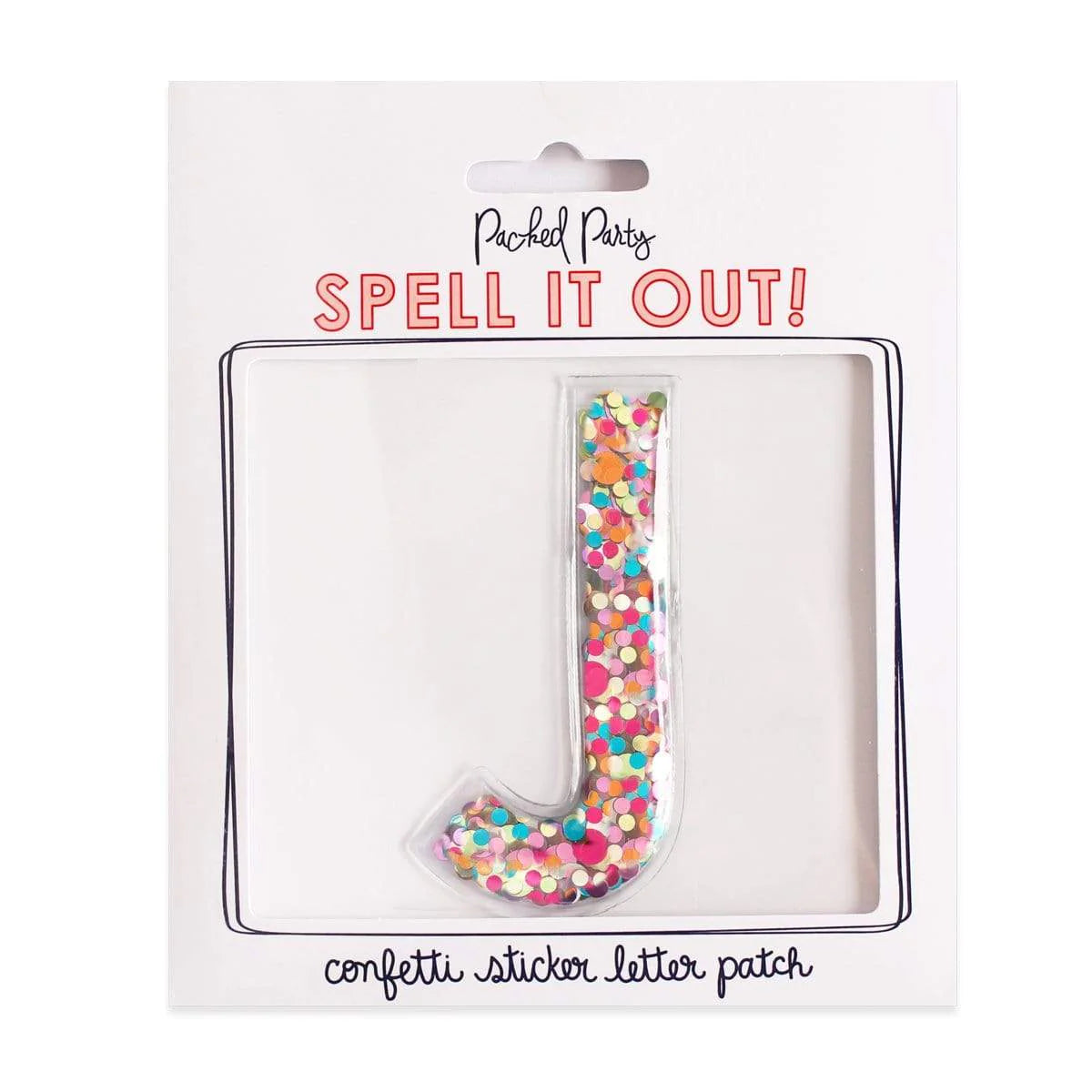 Confetti Sticker Letters