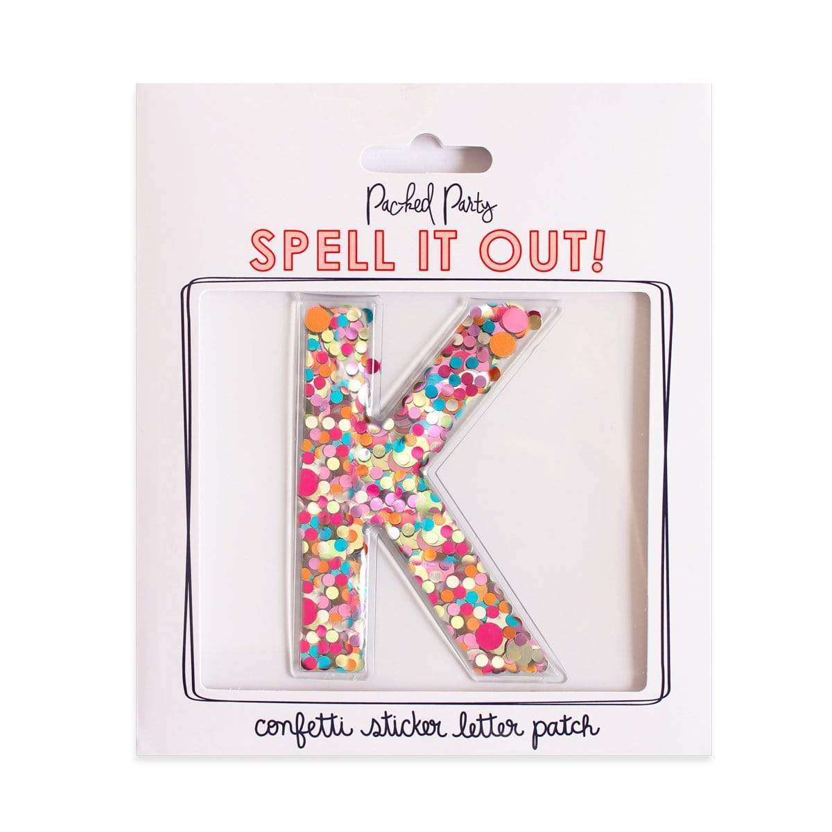 Confetti Sticker Letters