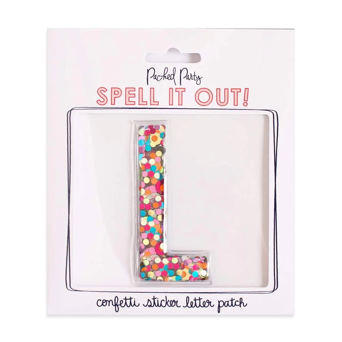 Confetti Sticker Letters