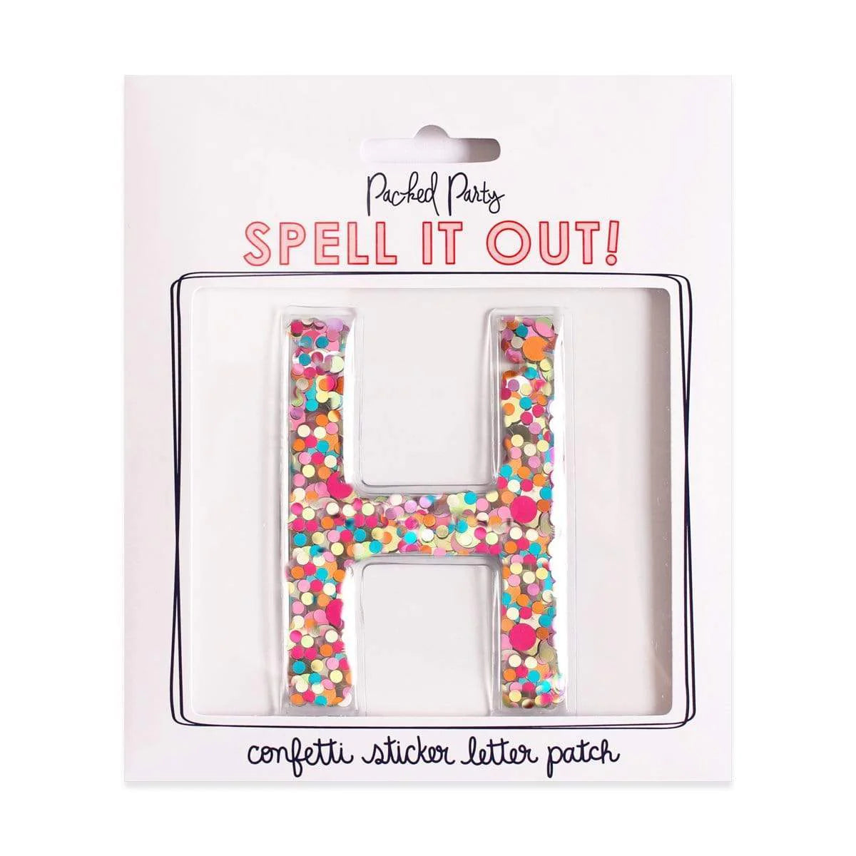 Confetti Sticker Letters