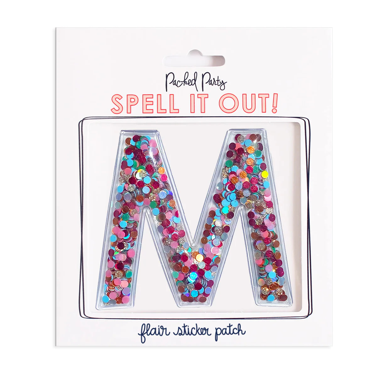 Confetti Sticker Letters