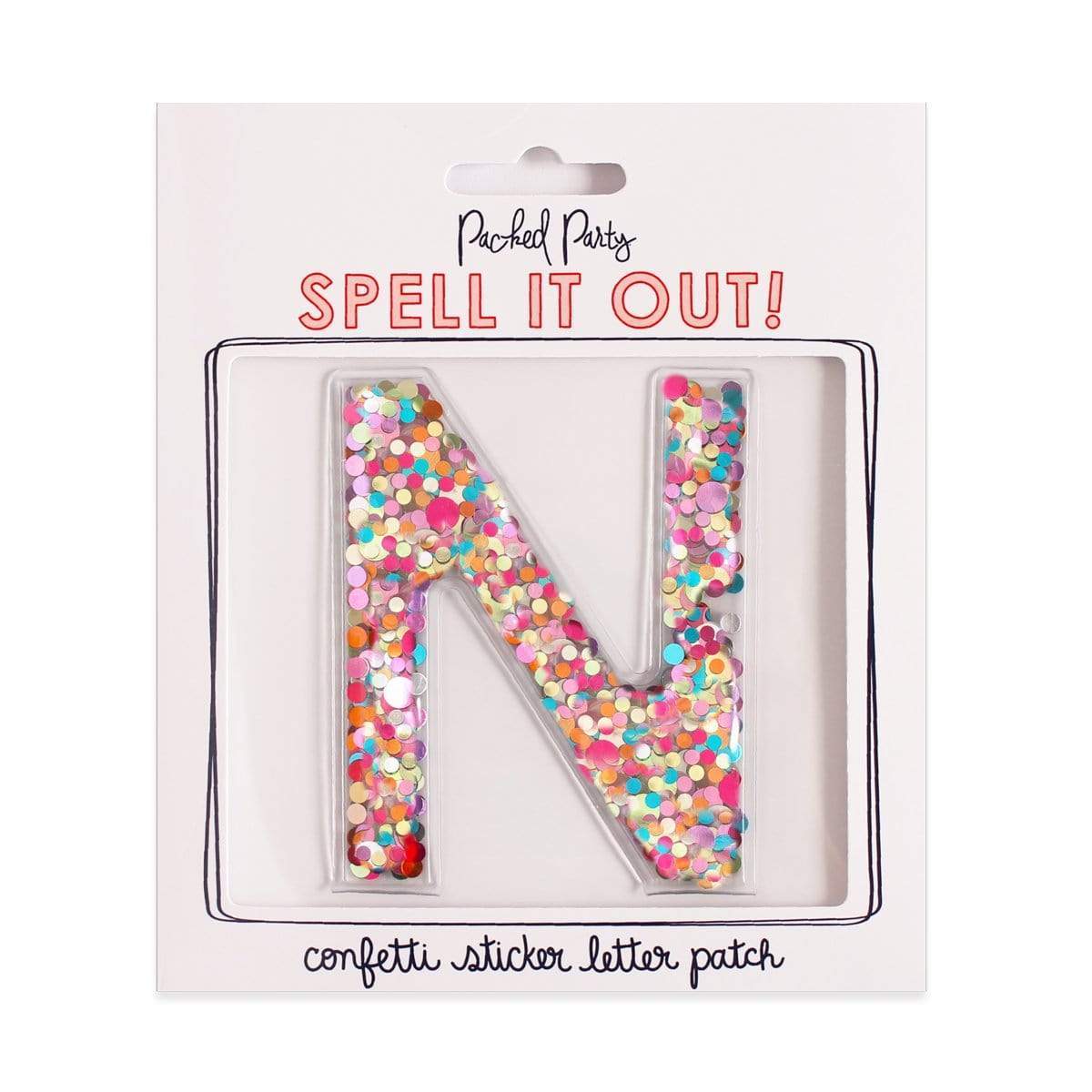 Confetti Sticker Letters