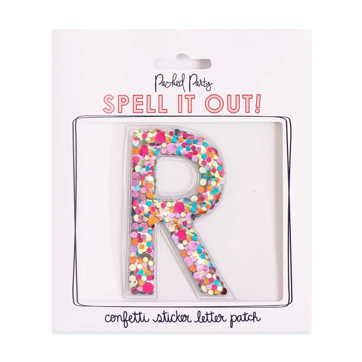 Confetti Sticker Letters