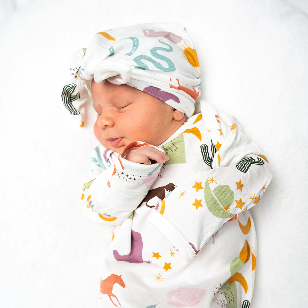 Bamboo Gown & Cap Newborn Gift Sets - 3 styles